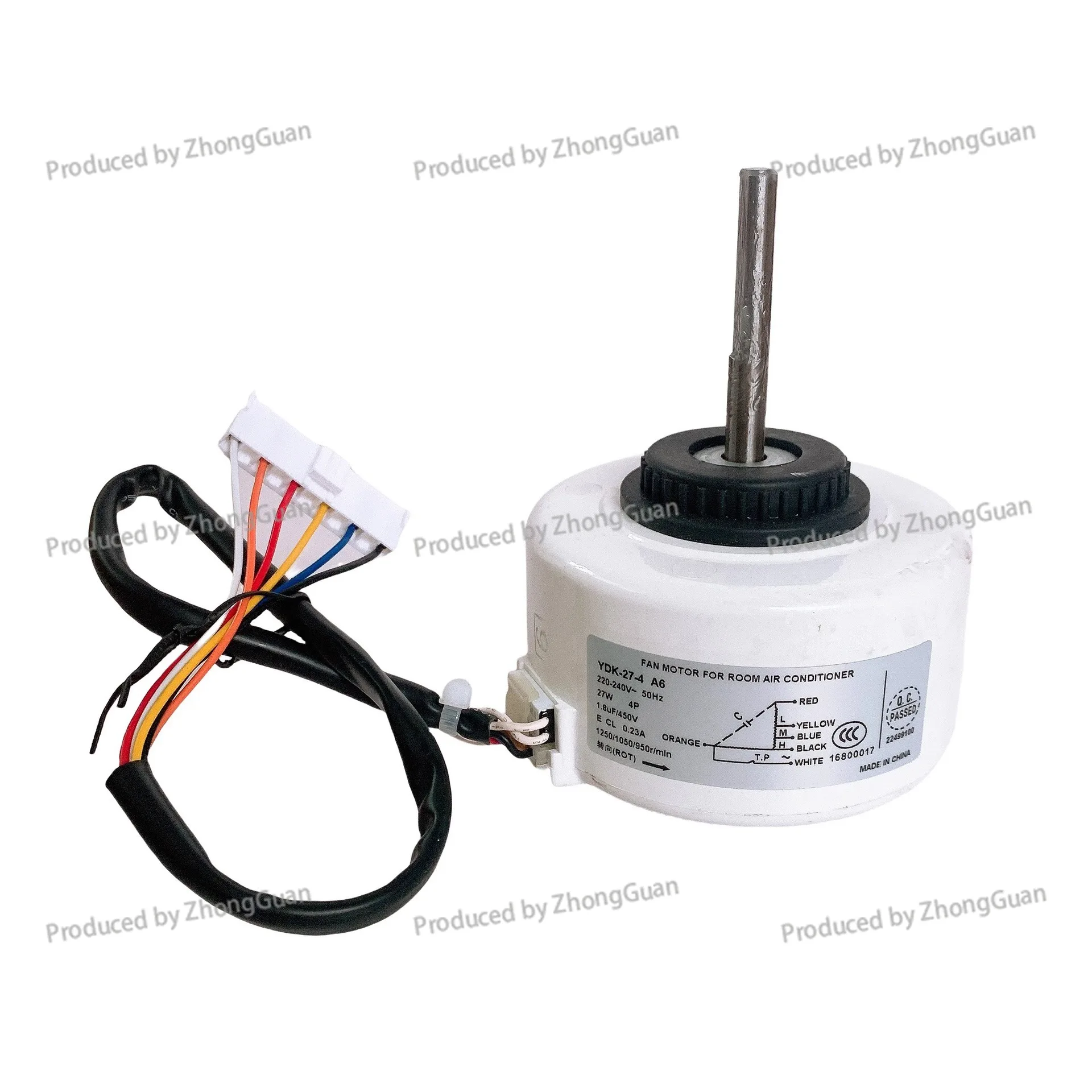 Suitable for Chigo Air Conditioner Two-piece Internal Motor Ydk-27-4 A6/ Ydk-23-4 A3 Mechanical Speed Regulating Fan