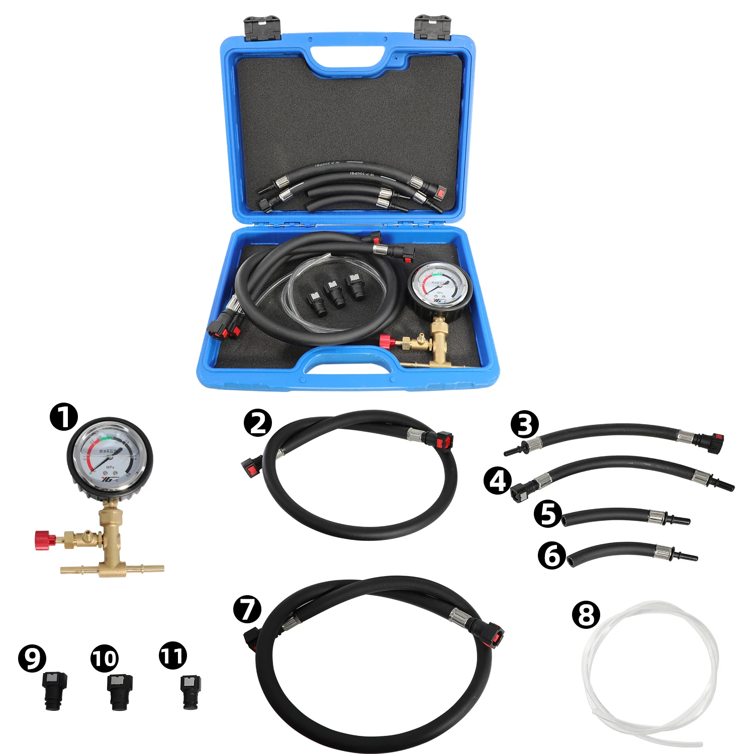 Vacuum Pressure Gauge Diagnost - Fuel Pump Pressure Vacuum Tester Gauge review and price