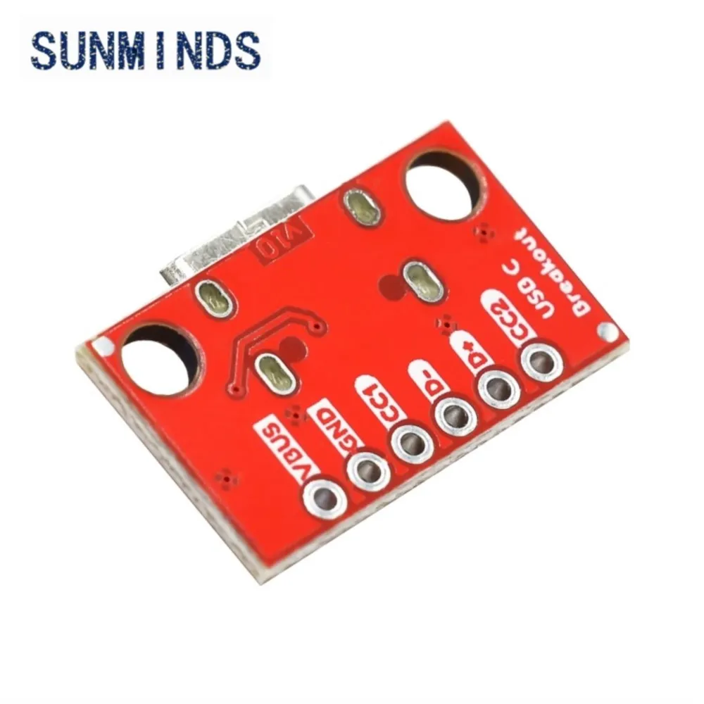 TYPE-C Female Test Board USB3.1 16P to 2.54 High Current Power Adapter Board Module Double-sided Front Back Plug Test Board