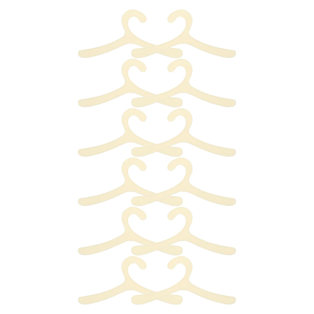 

12 Pcs Pet Clothing Hangers 19cm Hanging Dog Clothes ganizer ABS Space Saving Rack for Small Pets Closet Storage