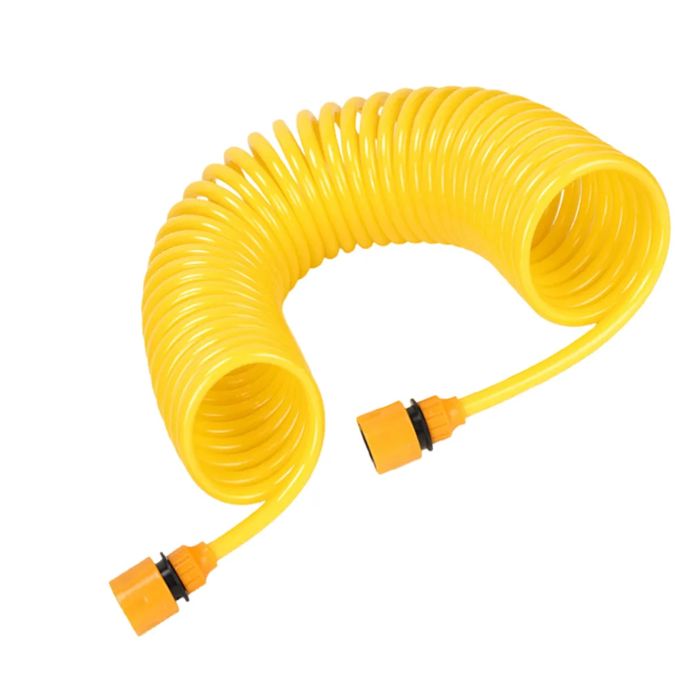 16 33 49 66FT Expandable Garden Water Hose Yellow Flexible Retractable Pipe For Car Wash Plant Watering Yard Cleaning Tool