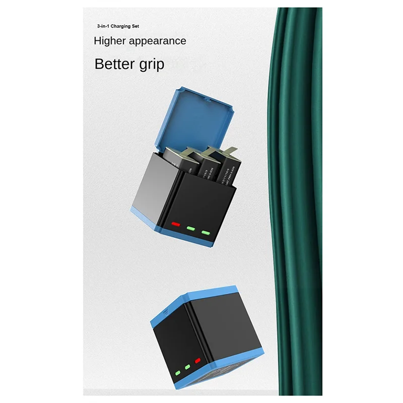 ABKI-Sheingka для экшн-камеры Gopro Hero 11 10, чехол для зарядки аккумулятора, комплект чехла для хранения зарядного устройства