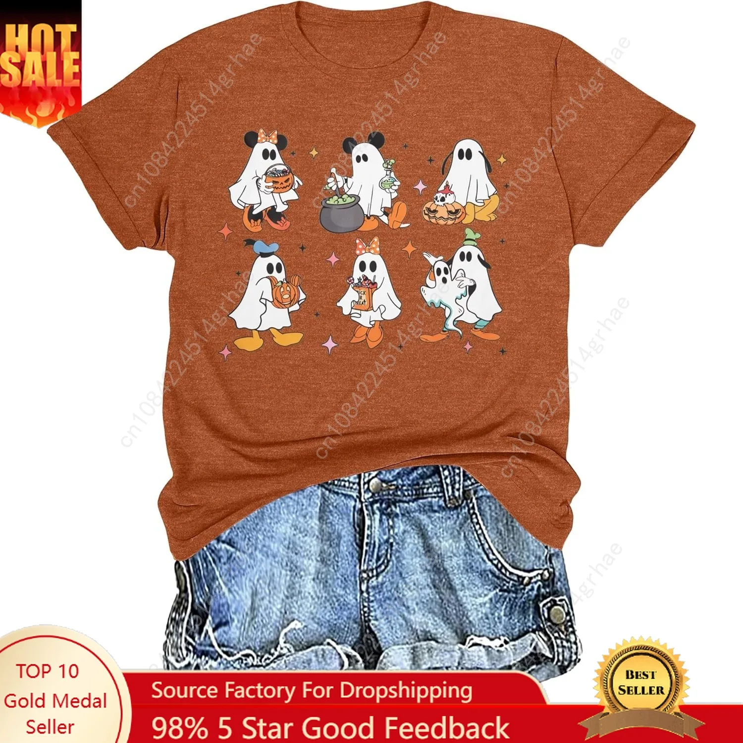 

Halloween Shirts for Women: Halloween Pumpkin Shirt Cute Ghost Shirts Spooky Season Tee Fall Graphic Short Sleeve Tee