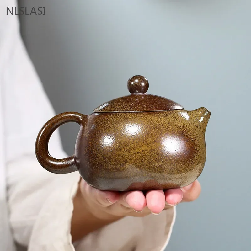 

230ml Antique Yixing Purple Clay Tea Pot Section Mud Xishi Beauty Kettle Handmade Custom Filter Teapot Chinese Zisha Tea Infuser