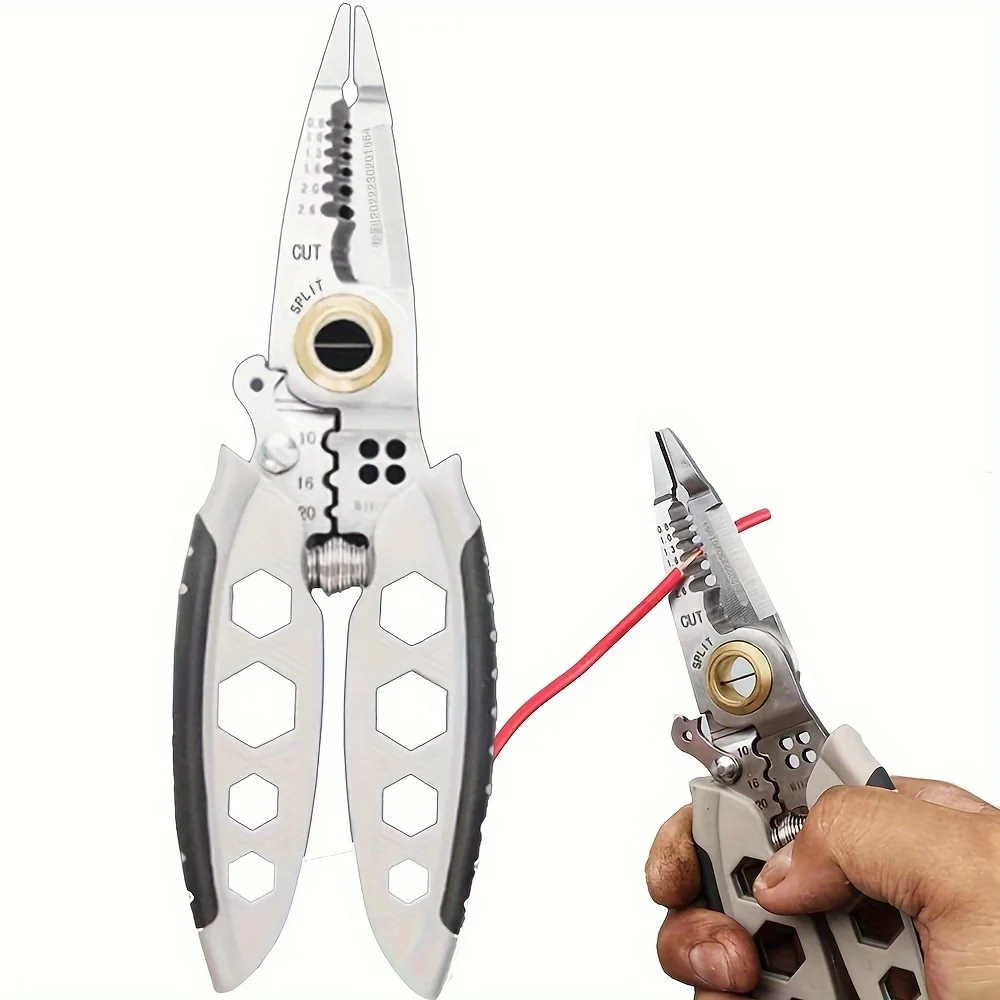 1pc Wire Strippers For Electricians, 7-Inch Multipurpose Wire Stripper, Heav