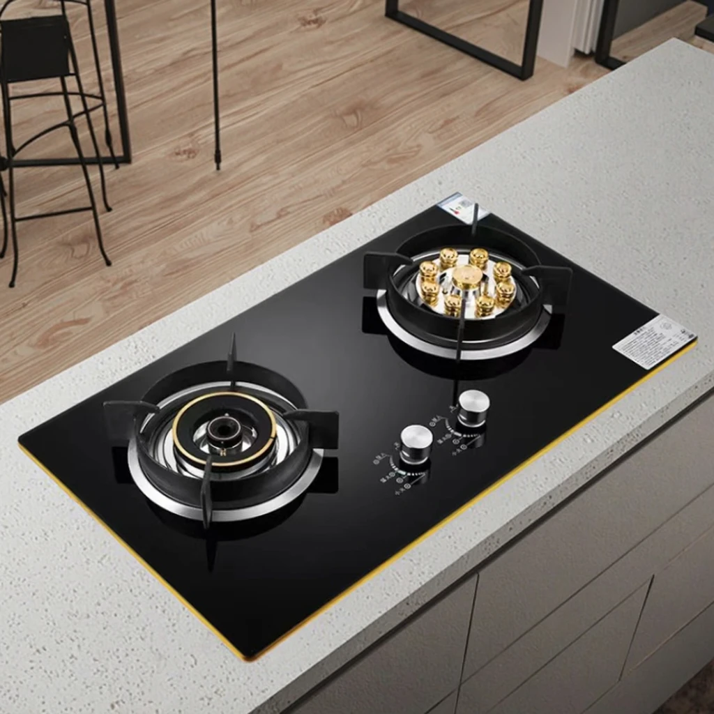 

Умная газовая плита с 2 конфорками — встроенная/настольная варочная панель для домашних кухонь, оптовая продажа в Китае