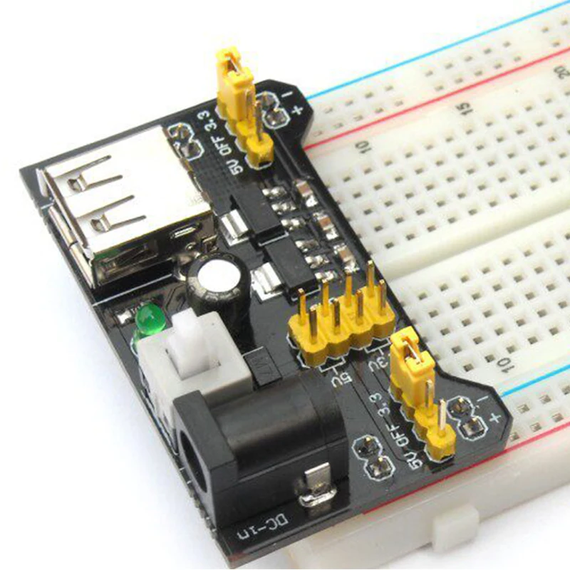 Breadboard Power Supply Module Multi Channel 3.3V 5V Regulated Voltage Converter Board for Arduino Prototyping DIY Kits