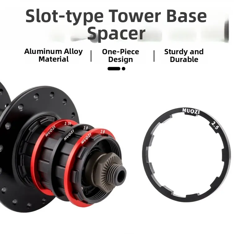5Pcs Multi-Size Freehub Cassette Spacer Washers Noise Reduction Shim Kit For 7-11 Speed MTB Road Gravel Trail Commute Bike