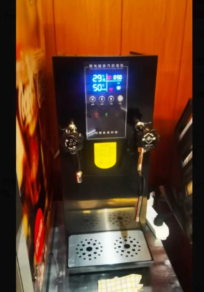 12L Electric Boiling Water Machine Commercial Milk Frother Steam Boiling Water Dual-purpose Machine Milk Foam Machine