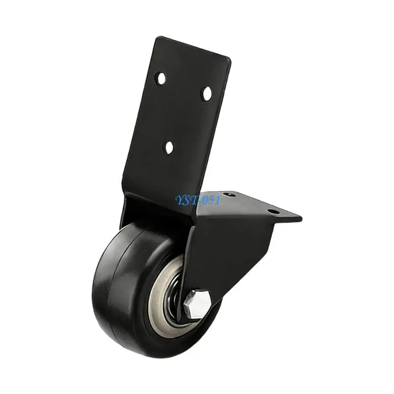 E15A L Shaped Bracket Casters Rolling Wheel Universals Right Angles Fixed Casters Cabinet Table Mounted Fixed Wheel