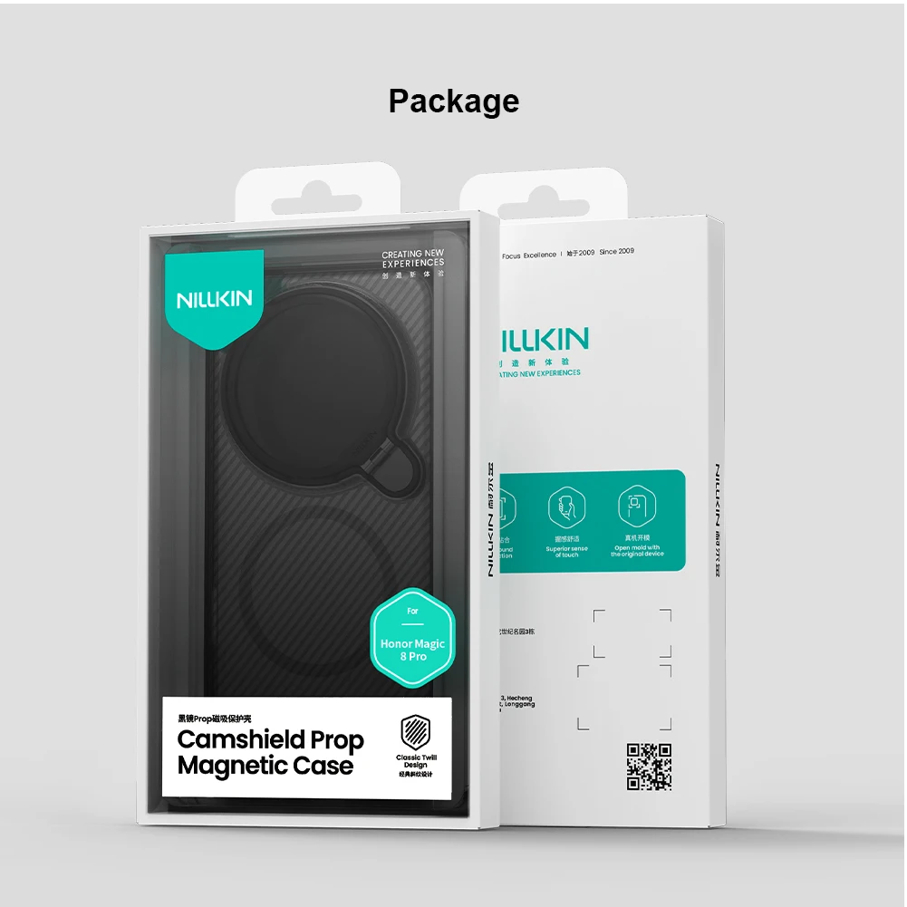 Nillkin For Honor Magic 8 Pro 5G Magnetic Case Camshield Prop Magsafe Camera Protector with Stand Shockproof Back Cover Case