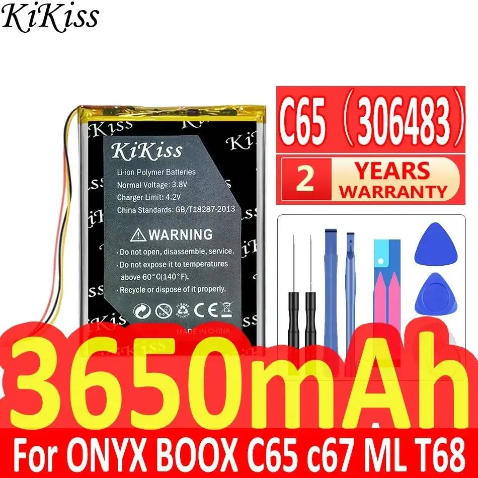 For Onyx C65 C67 ML T68 306483 3650mah E - Book Reader Battery Good Low-Temperature Performance