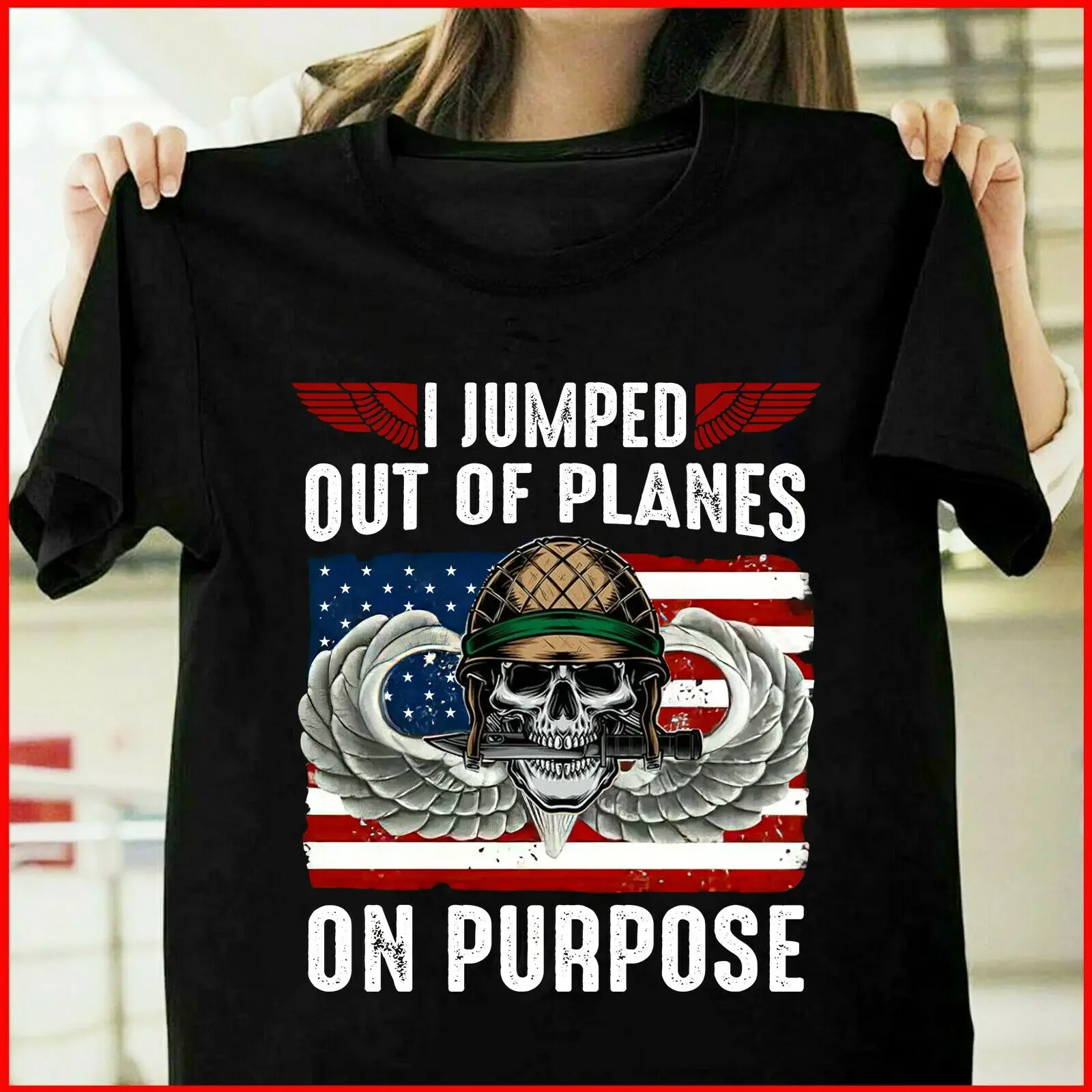 

US Army Airborne School Veteran's Day Soldier Army Gift T-Shirt. Summer Cotton Short Sleeve O-Neck Mens T Shirt New S-3XL