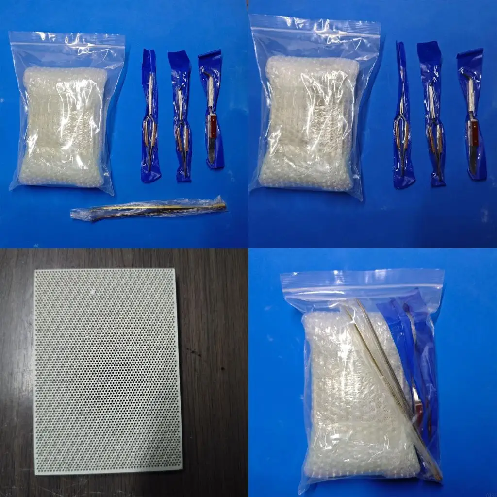 Sturdy Honeycomb Structure Welding Base Set Oxidation Resistant Ceramics for Professional Goldsmithing Y08E
