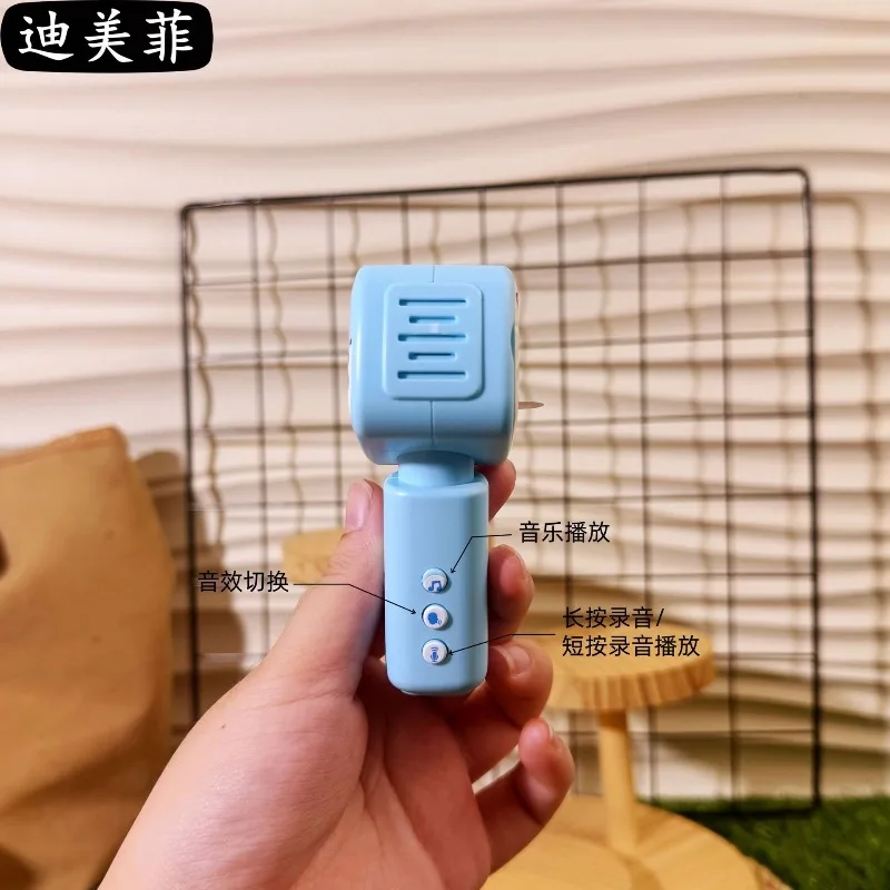 تسجيل لعبة ميكروفون المفاتيح الحيوانات الصغيرة الموسيقى مكبر الصوت قلادة هدية مخصصة معلقة التبعي