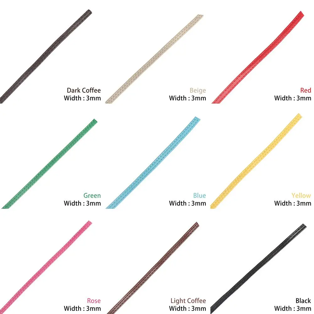 Width 3/5mm DIY Handmade Super Mini Belts Length 50cm DIY PU Material Doll Waist Belt Clothes Accessories Doll Bags Belt