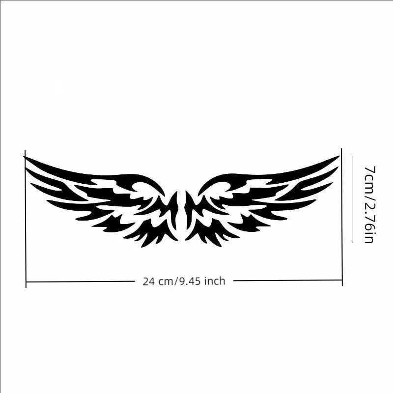 DIY Angel Wings Car Stickers Decor Moto Helmet Motorcycle Auto Body Fuel Tank Decals Accessories
