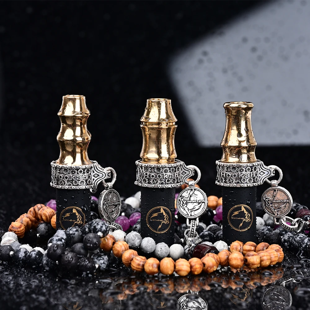 

WolfCoolvape Shisha Hookah Mouthpiece for Shisha Mouth Tips Silicon Resin Chicha Narguile Water Pipe Mouthpieces 304ss