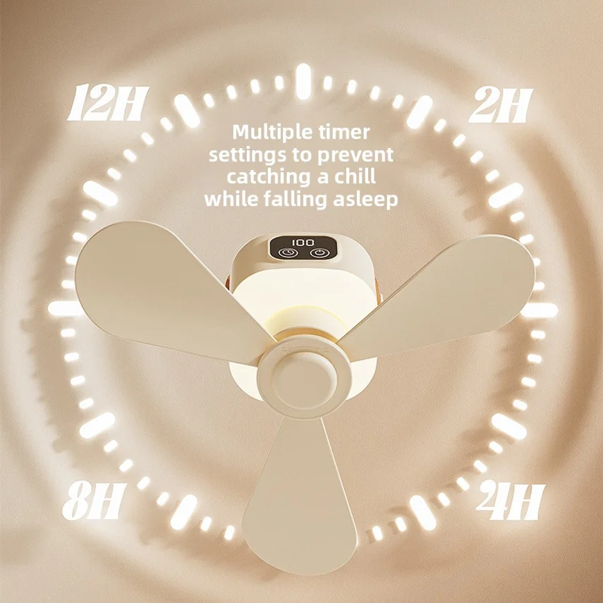 Rechargeable Small Ceiling Fan - Outdoor Camping Fan recension och pris