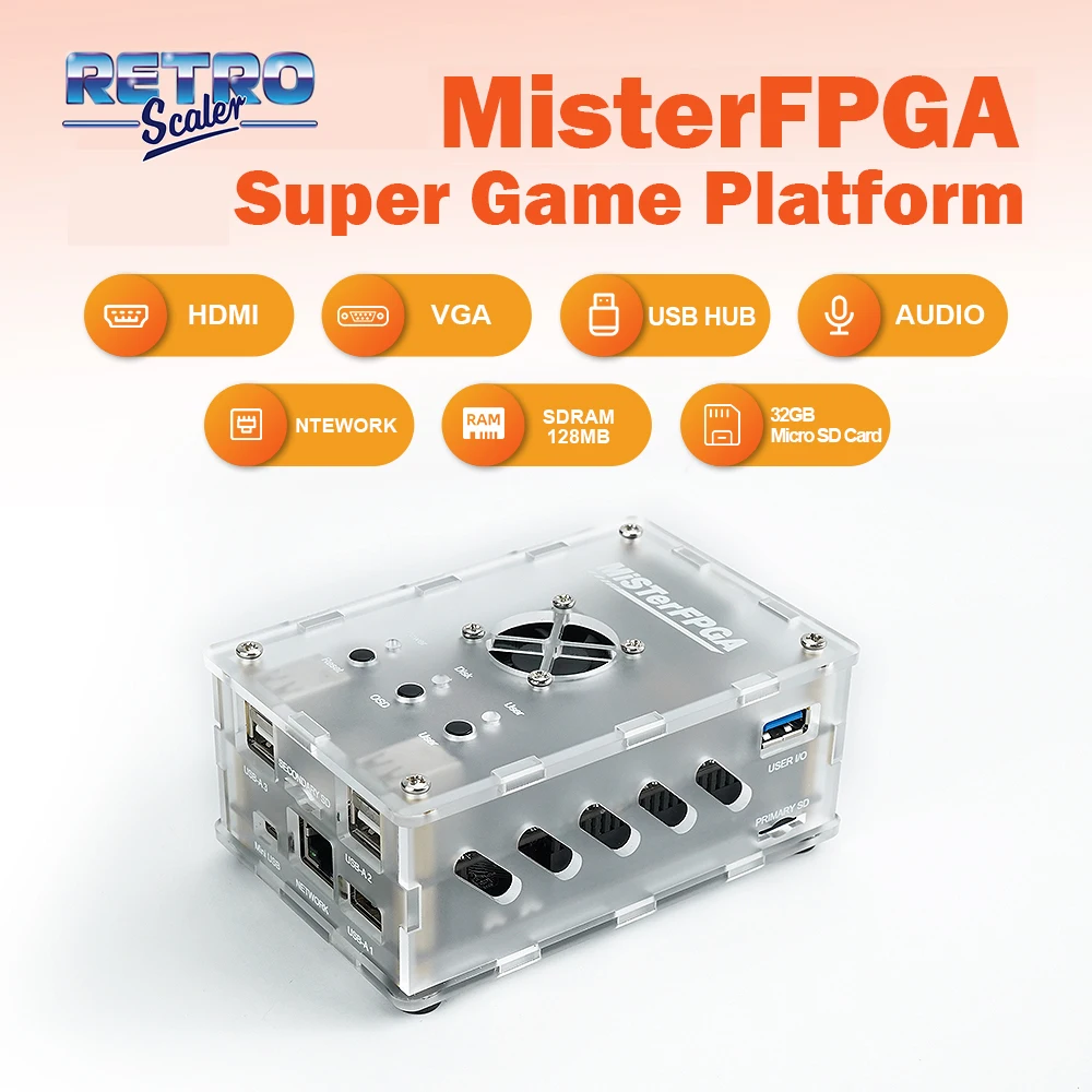 

RetroScaler MisterFPGA Game Platform IO Board 128MB SDRAM Fully Assembled With HDMI® / VGA Output Port