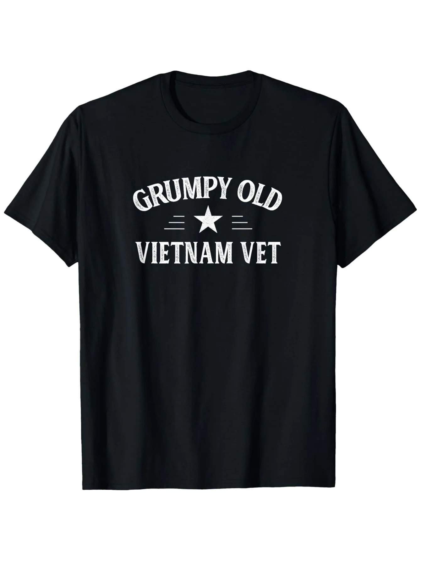 

Grumpy Old Vietnam Vet - Vintage Style T-Shirt 100% Cotton O-Neck Short Sleeve Summer Casual Mens T-shirt Streetwear