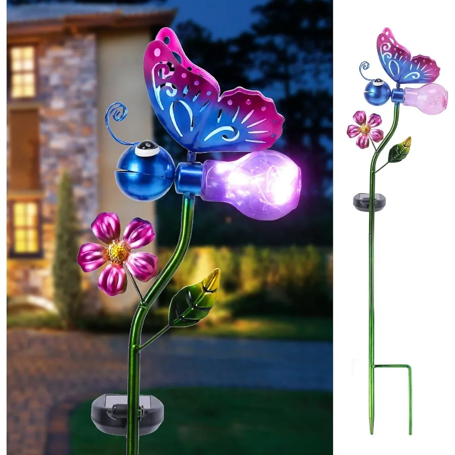 

Солнечные бабочки, уличные садовые декоративные фонари, водонепроницаемые металлические кол, солнечные светодиодные фонари для декора сада, дорожка на заднем дворе
