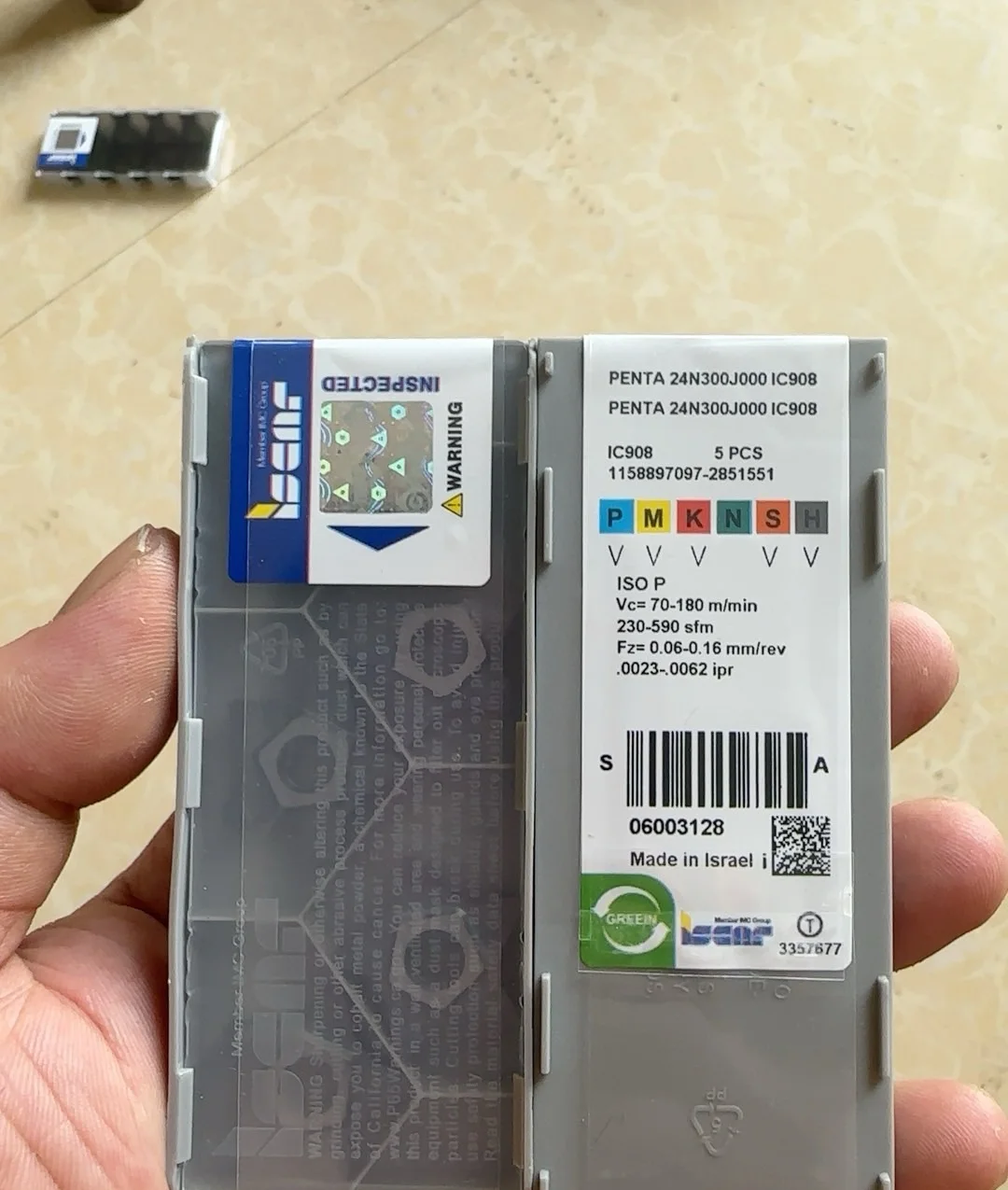

Hard alloy cutting blades PENTA24N300J000 IC908