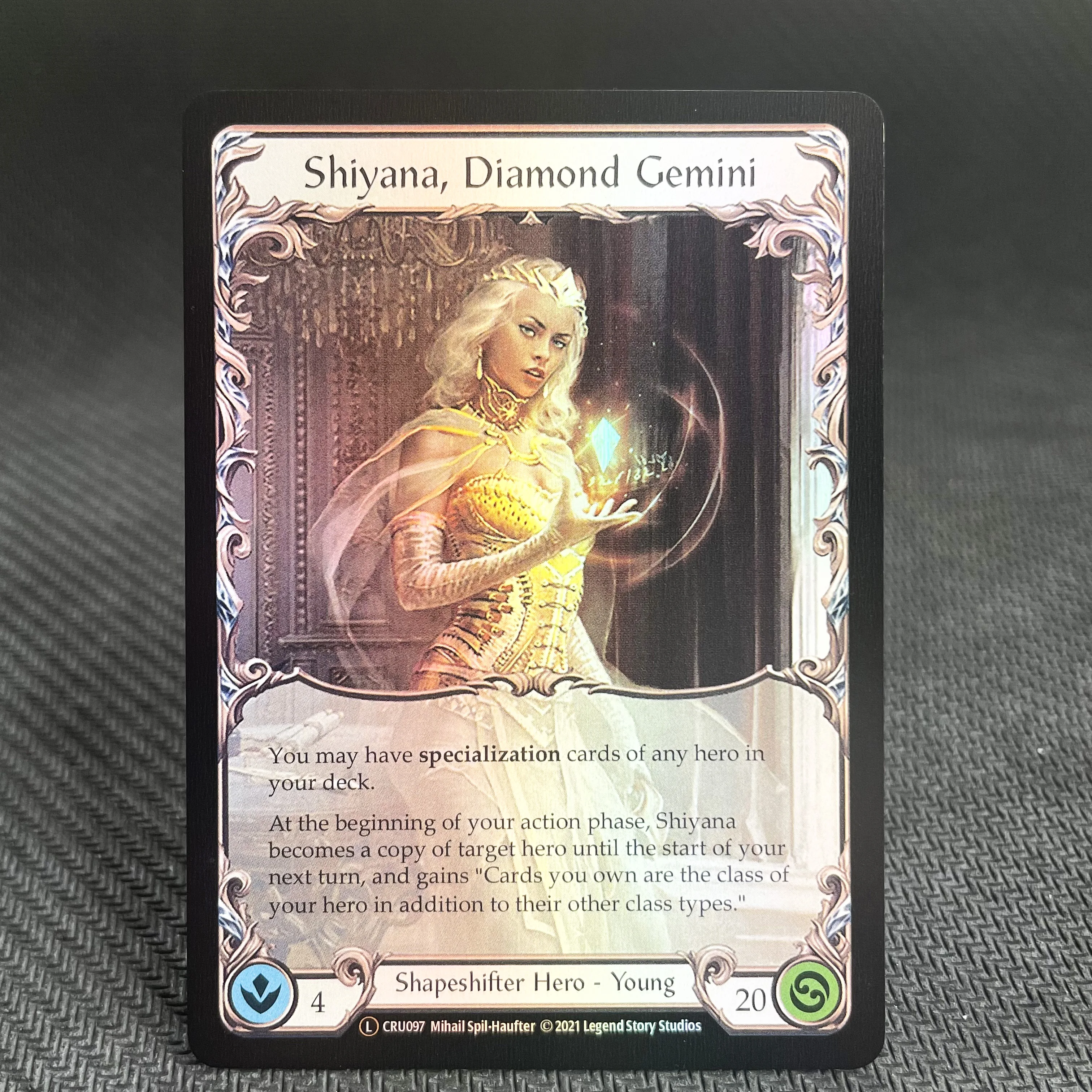 Tarjetas PROXY FOIL FAB Dyadic Carapace Scowling Flesh Bag para
