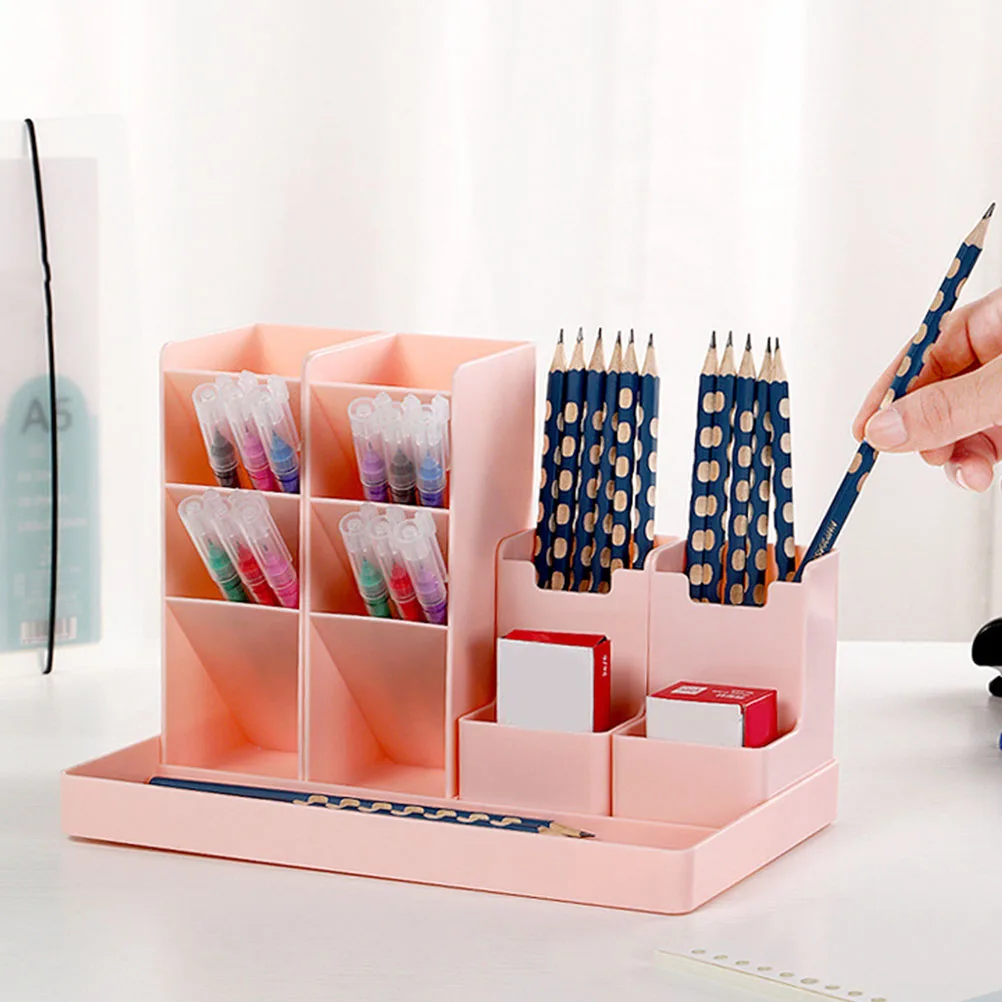 

Household Drawer Pen Holder Office Pencil Mesh Pp Desktop Stationary Organizer for