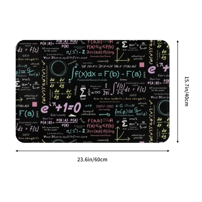 Pure Math Nerd Front Door Mat Anti-Slip Outdoor Absorbent Physics Science Doormat Kitchen Bedroom Entrance Rug Carpet