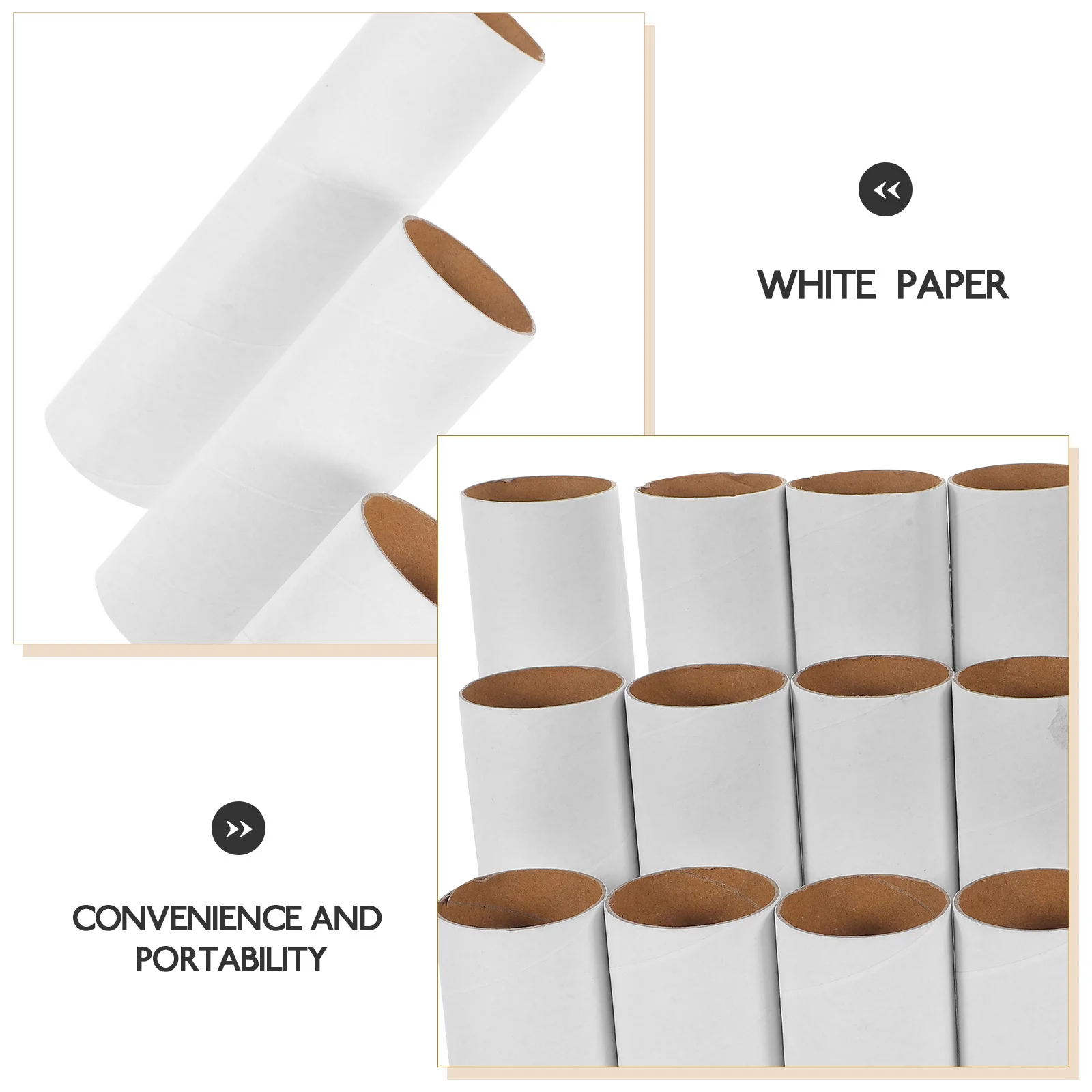 18 قطعة من أنبوب الورق لفات يدوية الصنع للمشروعات الفنية وأنابيب الورق المقوى المستديرة والأنشطة المدرسية الإبداعية #6