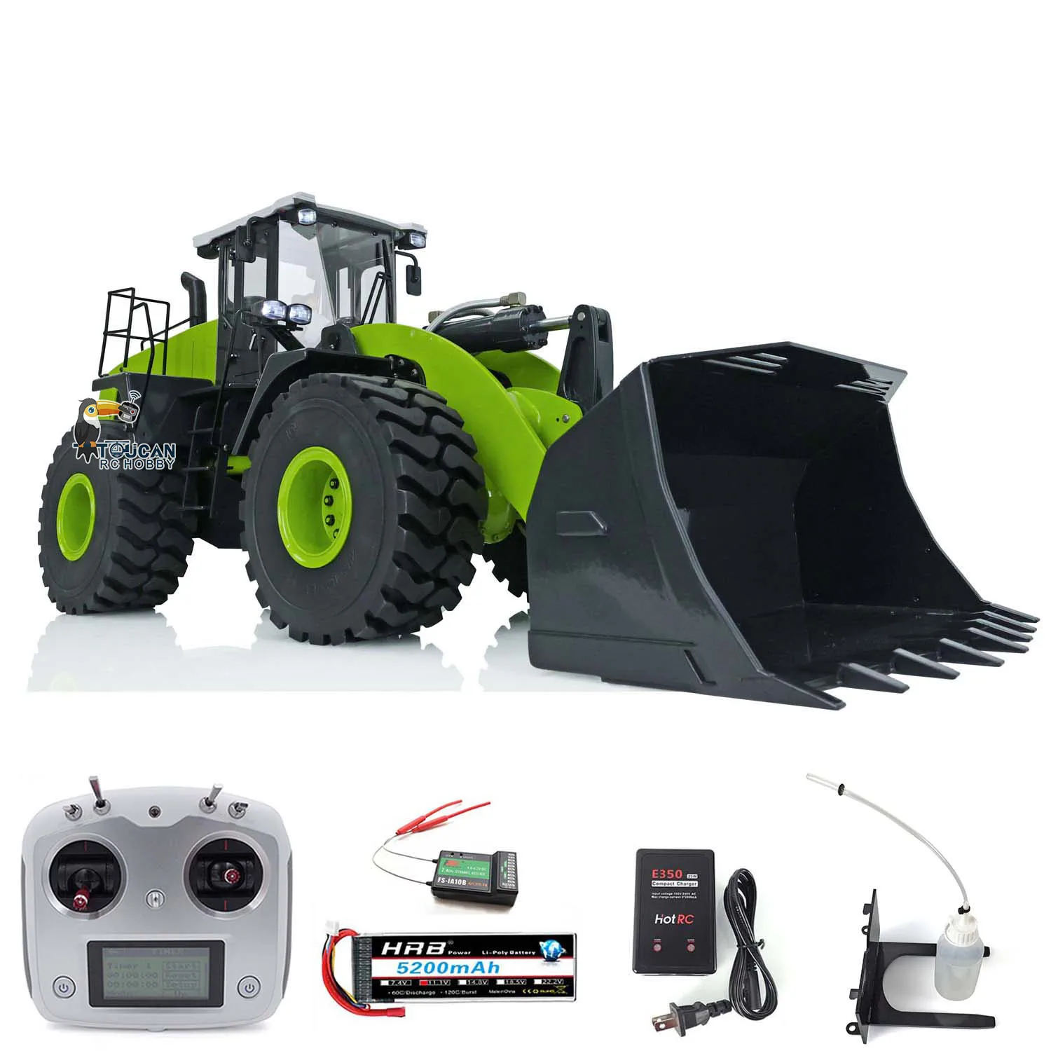 

XDRC 980L WA470 1/14 RC Hydraulic Wheel Loader RTR Engineering Light Sound ESC Motor Model Birthday Gift Boy Toys