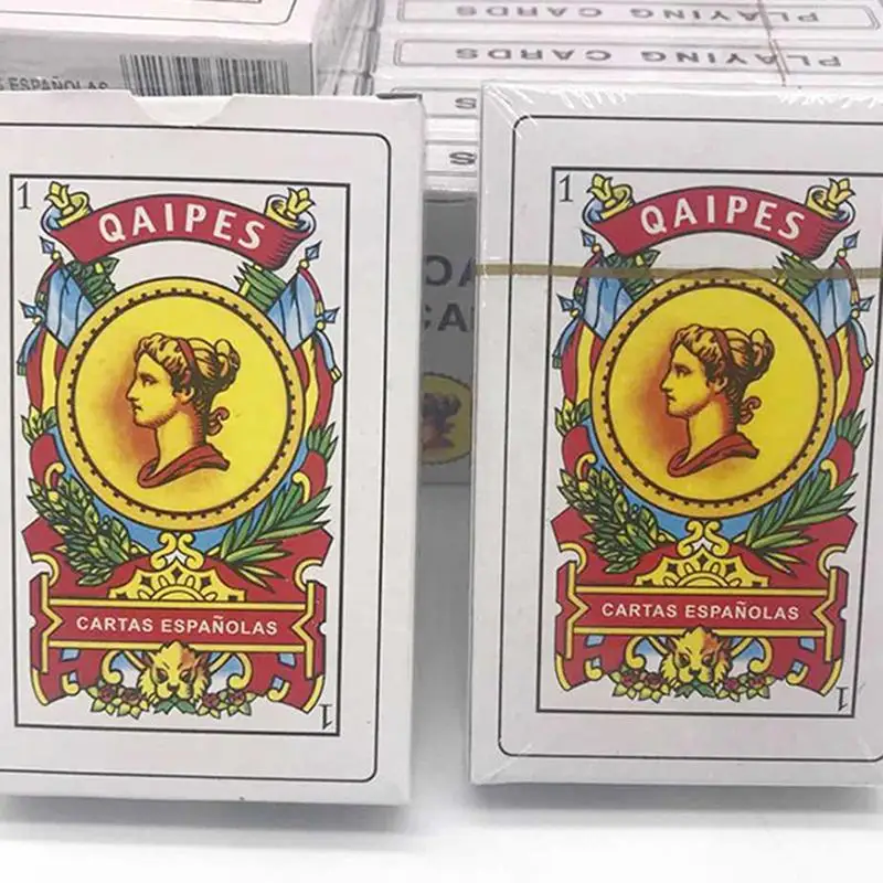 Spanish Poker Cards Deck 50 Pcs Spanish Playing Cards Creative Game Cards W/Unique Patterns Social Interaction Game Poker Cards