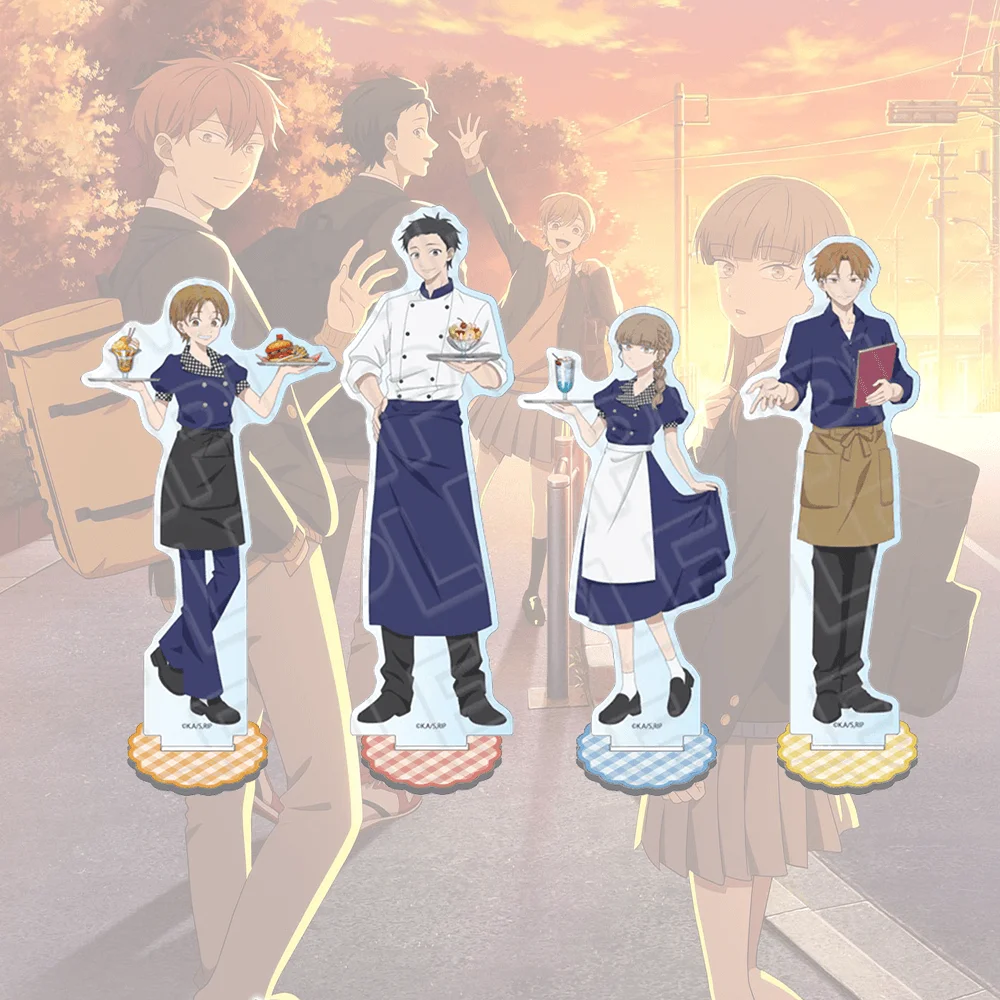 The Ramparts of Ice Hino Yota 15cm Acrylic Stand Keychain Cafe Waiter Uniform Desk Display Ornament Fan Merch Gift Toy