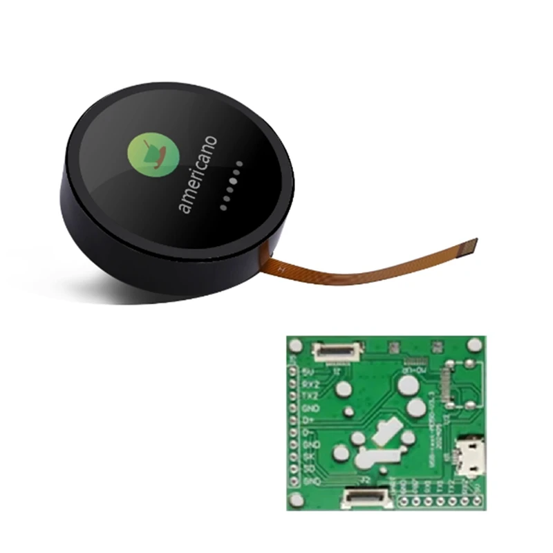 

A21I-ESP32-C3 Макетная плата LVGL Поворотный дисплей 1,28 дюйма 240X240 Кнопочный переключатель UART Смарт-экран ЖК-модуль TFT