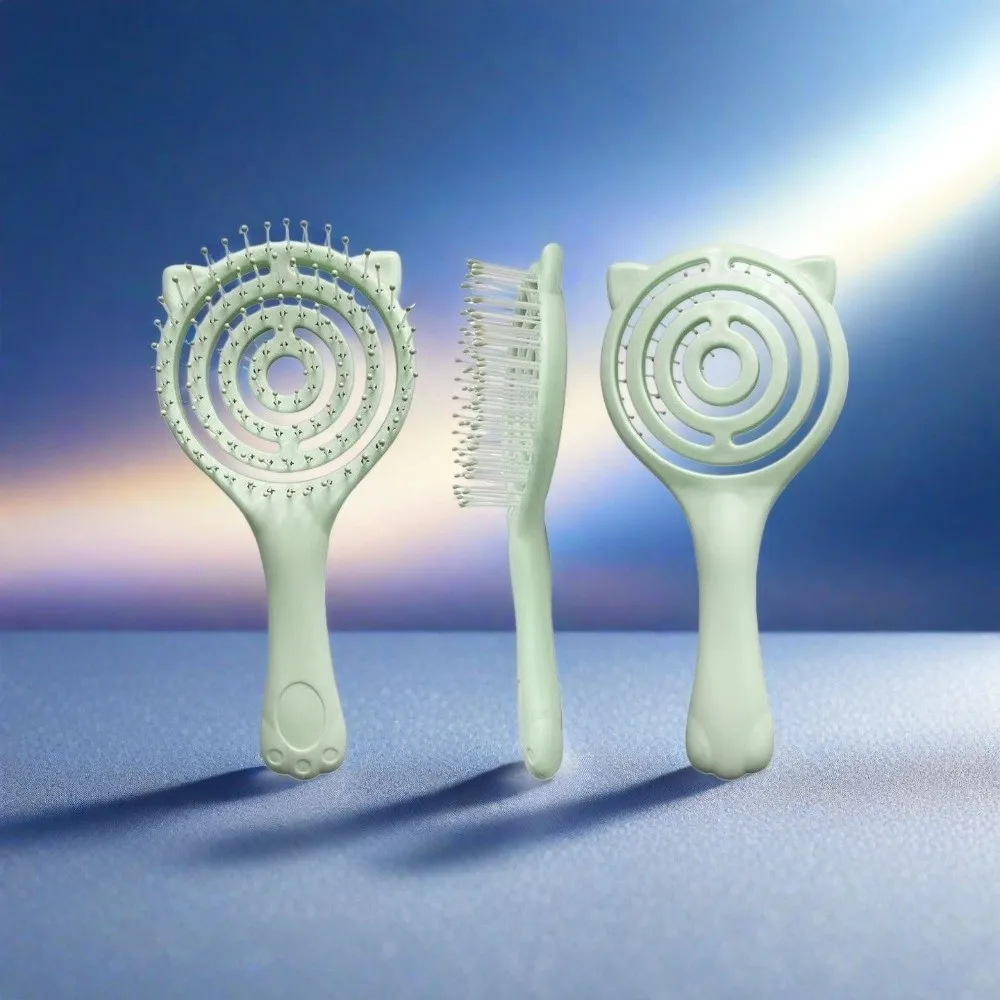 Soft Teeth Cushion Comb Portable Design Gentle Grooming Hair Styling Comb Handheld Size Anti-Tangle Knotless Comb Home Supply