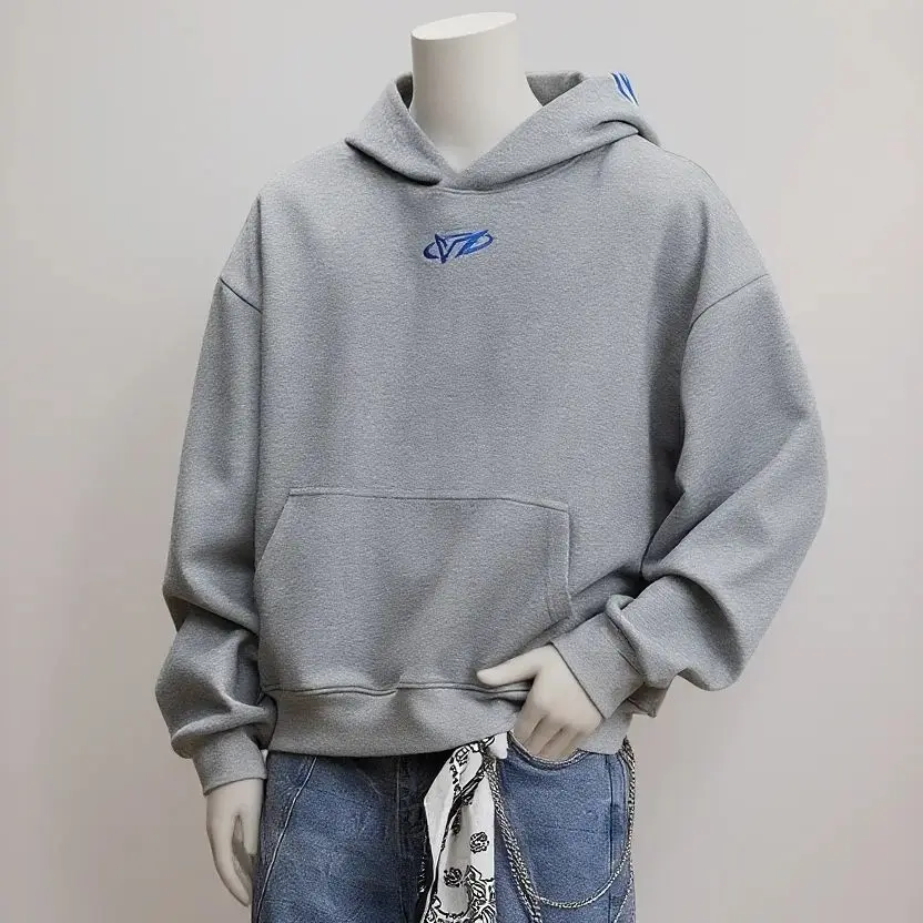 

Veidoorn Men Women Hoodie Pullover Casual Sports Sweatshirt Simple Design Loose Fit Gym Running Streetwear