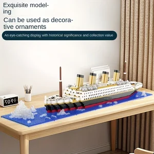 Montajı moleküler yapı blok oyuncaklar, Cruise dev, Titanic Bulmaca Modeli, Erkek ve kız Titanik'teki bloğun en iyi 10 satışı-no. 6