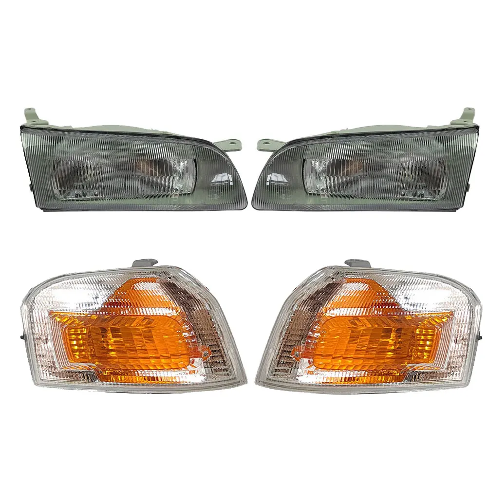 A Pair Car Headlight For For Toyota Sprinter Carib AE110 AE111 AE114 1998