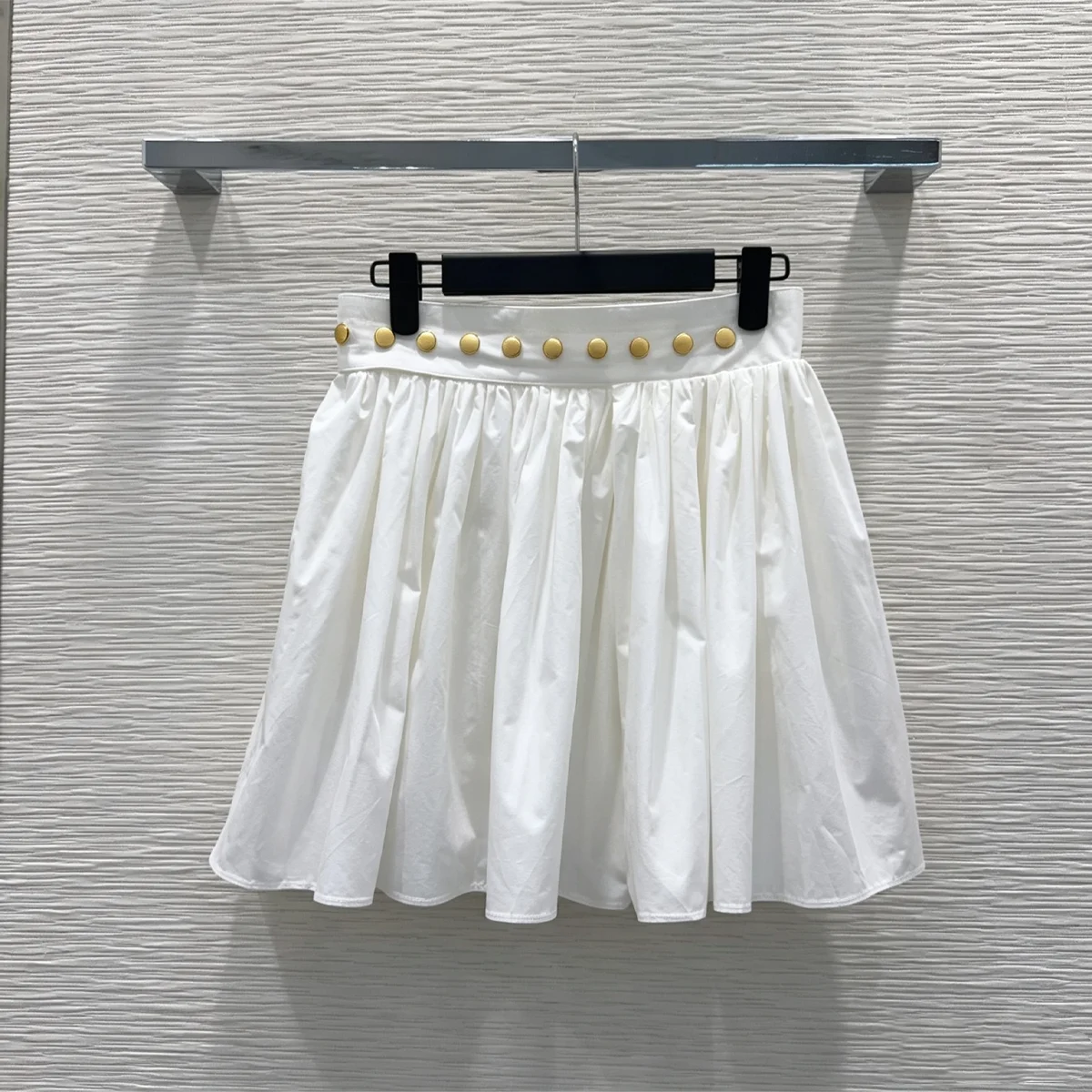 2026 High-Quality New Women's High-Waist Pleated A-Line Flared Skirt--hb722