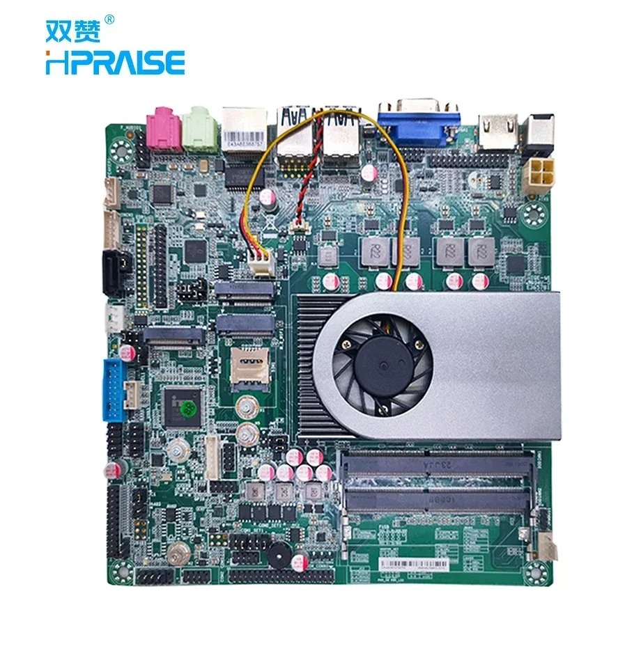 Inter Tiger Lake i3 i5 i7 Prosesor Generasi ke-11 DDR4 Empat layar lvds 5G WiFi Industri motherboard mini itx dengan cpu