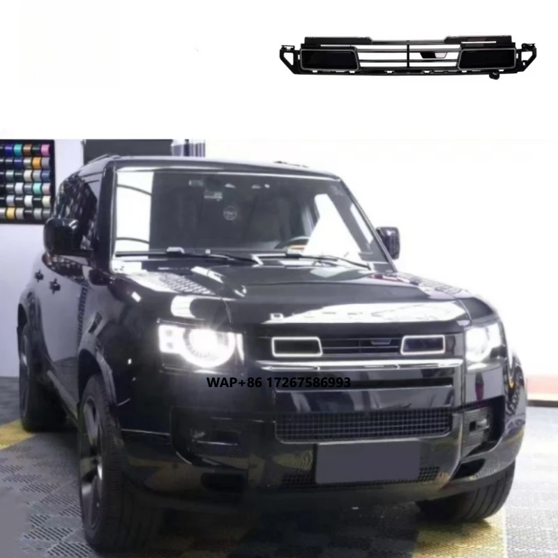 

New Product 2020+ Defender Rock Style Grille With Led Light Fit for Defender 2024 Accessories Defender 110 90