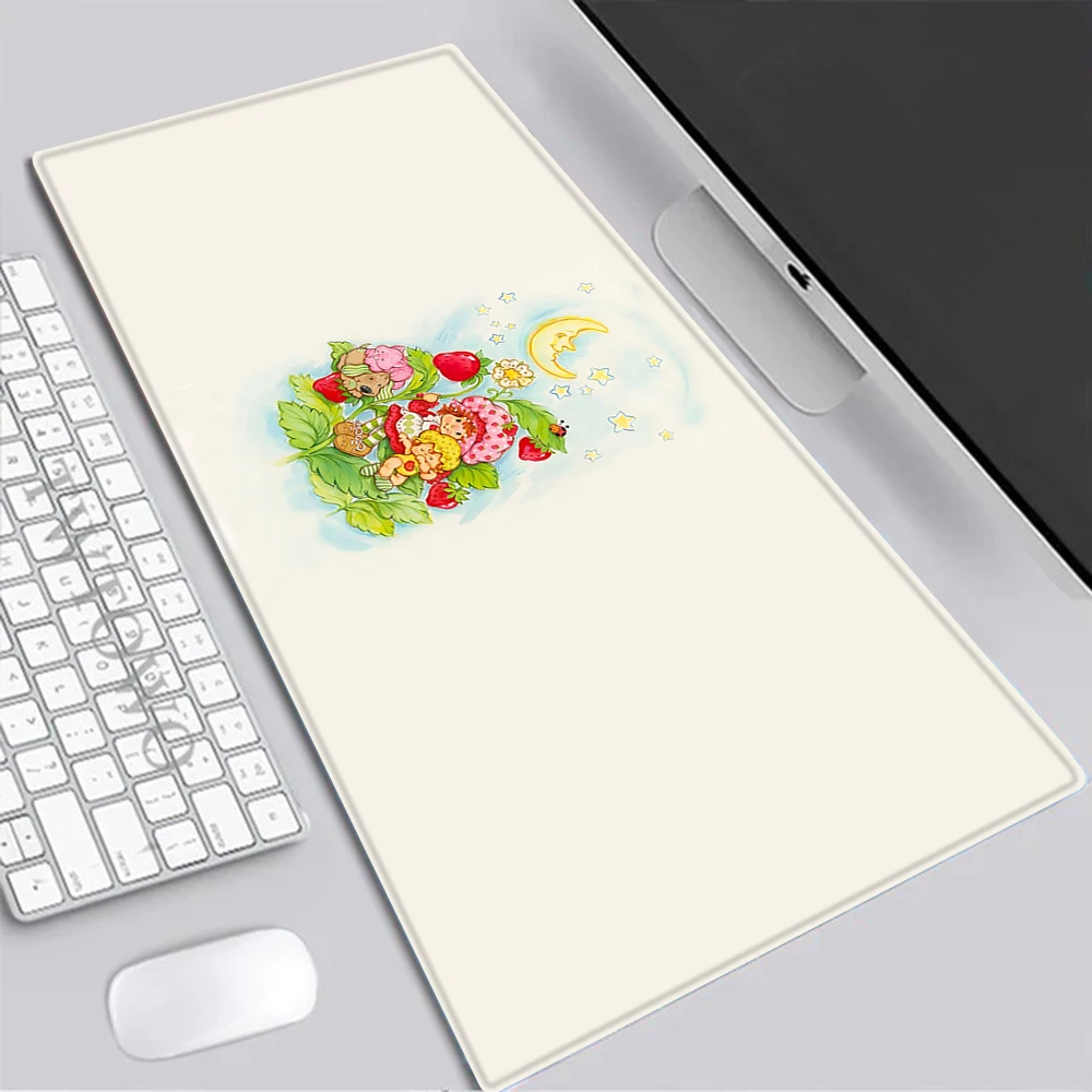 Strawberry-shortcake girl Mousepad HD Printing Computer Gamers Locking Edge Non-slip Mouse Pad XXL90x40cm Keyboard PC Desk Pad