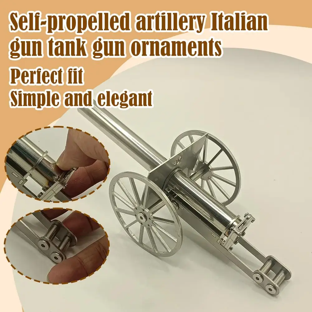 Artillery Stainless Steel Mini Model Artillery Desktop Ornaments Perfect Quality Gifts For Children Table Decoration Hogar O8U0