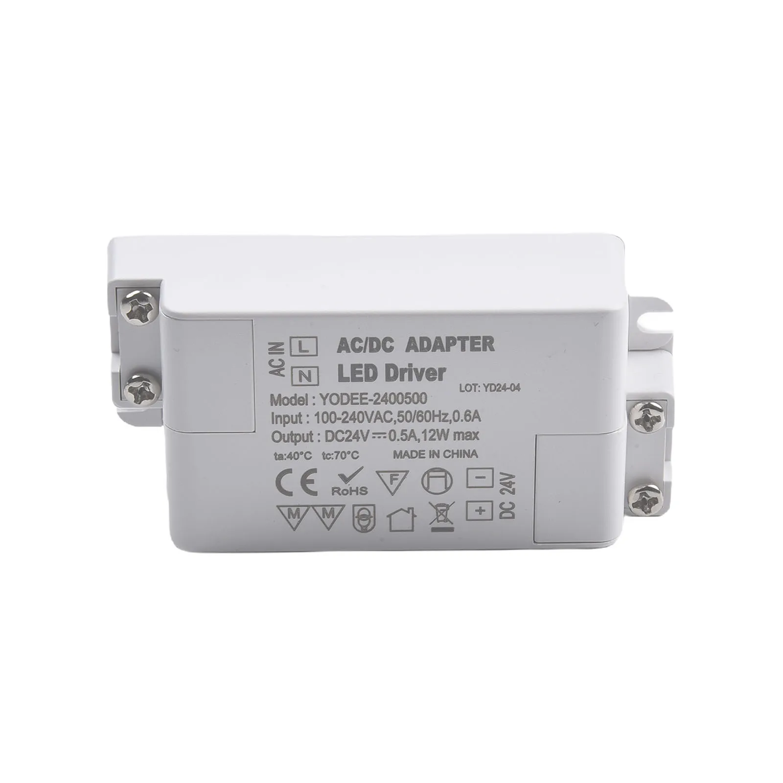 Constant Voltage LED Power Supply Small and Flat Design Easy Installation Suitable for Doorbells LED Displays and More
