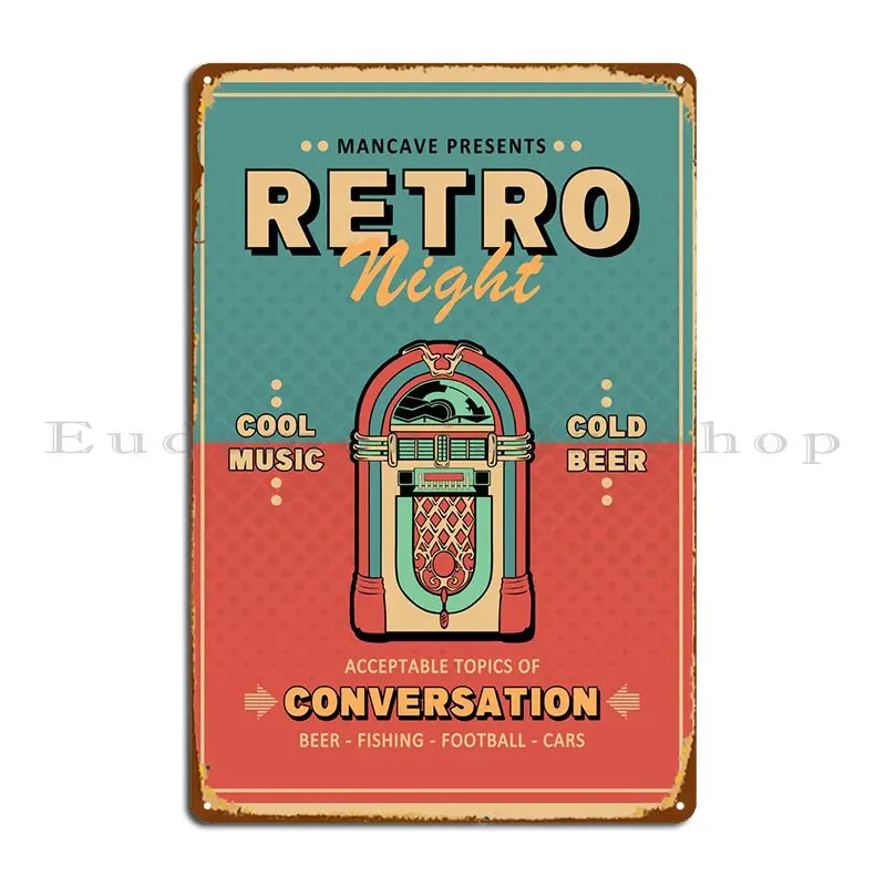 

Retro Night Metal Sign Design Pub Designing Painting Decoration Printed Tin Sign Poster