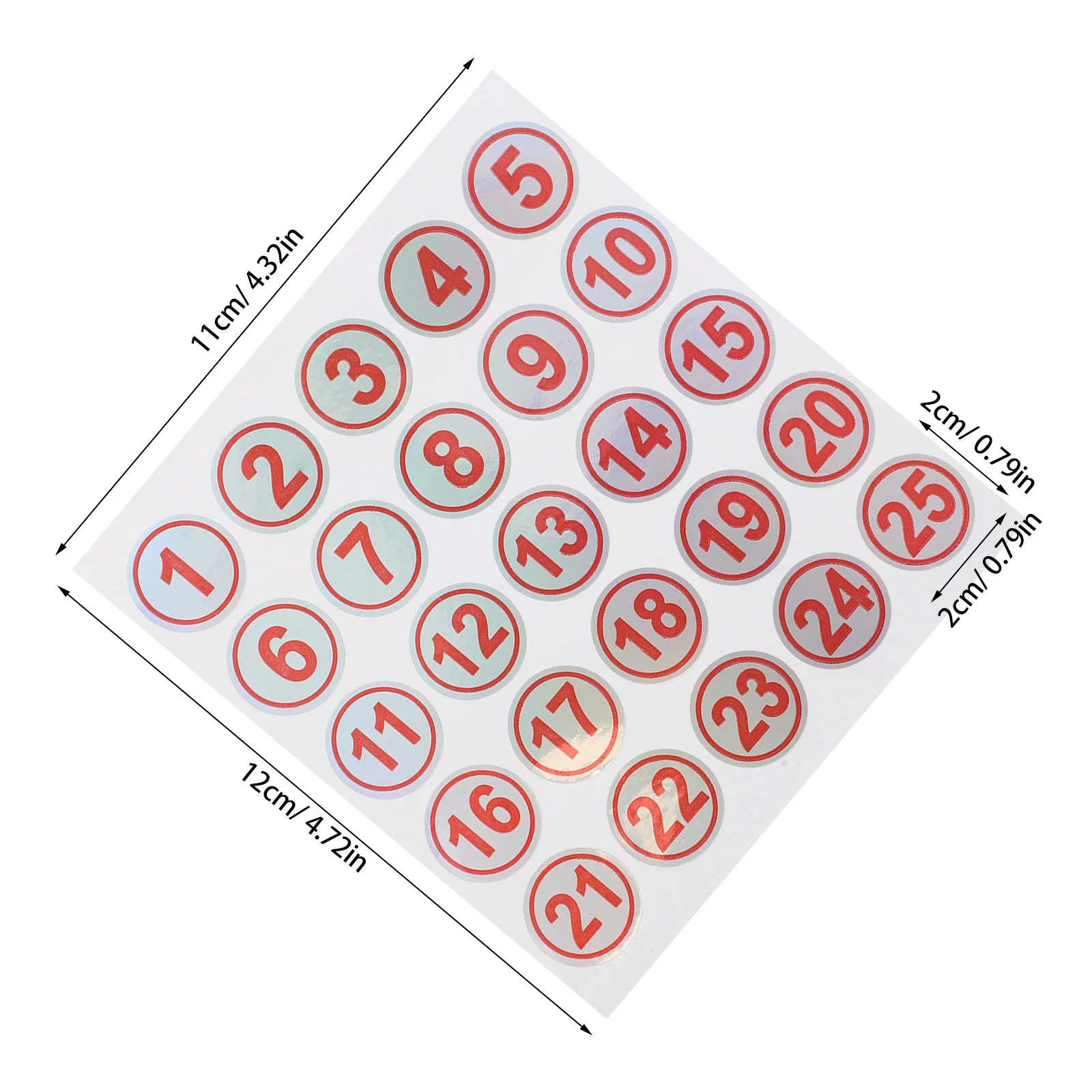 Self-Adhesive Waterproof Number Stickers 1-25 Tear-Resistant Decals for Bottle Cup Organization Labeling Home Gym