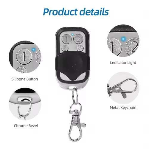 1-50PCS Smart Copy Duplicator 433mhz Remote Control 4 Button Electric Garage Door Gate Remote Cloning 433.92 MHz Transmitter - Image 6
