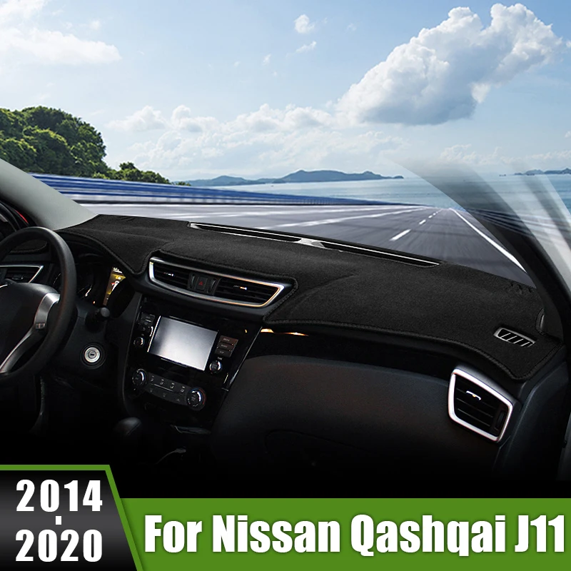 

Для Nissan Qashqai J11 2014 2015 2016 2017 2018 2019 2020 автомобильный чехол для приборной панели солнцезащитный козырек коврики анти-УФ-чехол нескользящие аксессуары