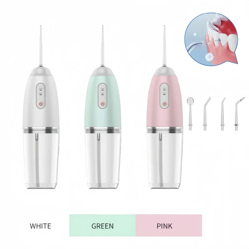 

1set Electric Dental Irrigator Portable Rechargeable Dental Irrigator Removable Water Flosser Teeth Irrigator Oral Cleaning Tool